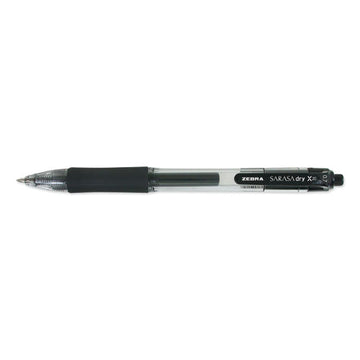 Zebra® Sarasa Dry Gel X20 Gel Pen, Retractable, Medium 0.7 Mm, Black Ink, Smoke Barrel, Dozen freeshipping - TVN Wholesale